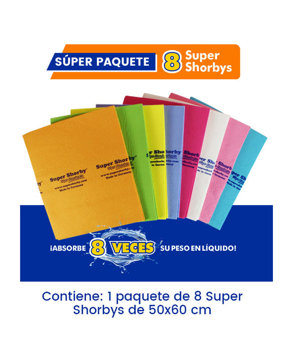 SÚPER Paquete SUPER SHORBY  ¡INCLUYE 8 SUPER SHORBYS!  *ENVÍO GRATIS*